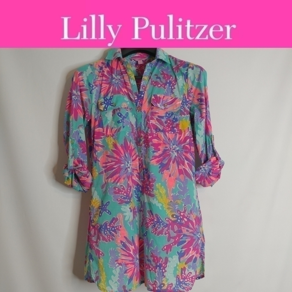 Lilly Pulitzer Captiva Tunic Cover Dress - Picture 3 of 13